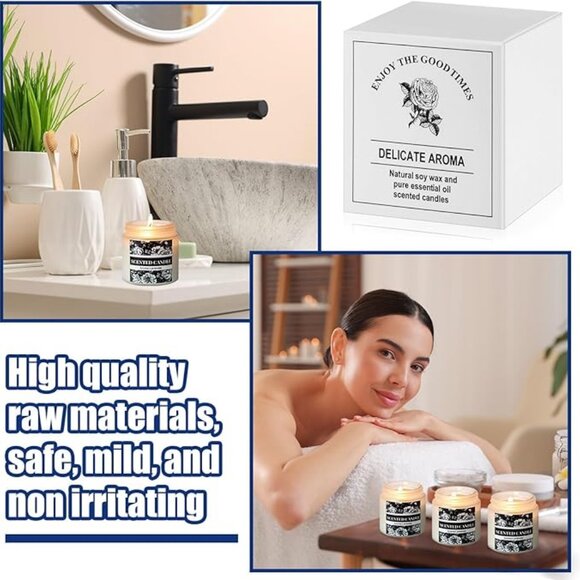 36 Pcs Christmas Candles Bulk Candles for Home Scented Candles Gift Set - Picture 6 of 6